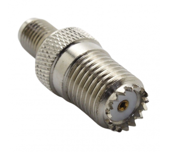 Разъемы высокочастотные NONAME SMA/miniUHF-KK Silver Переходникгнездо SMA на гнездо miniUHF#2175814
