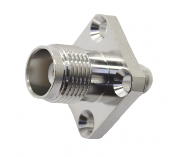 Разъемы высокочастотные NONAME SMA/TNC-KKF 18.5x18.5 SilverПереходник гнездо SMA на гнездо TNC проходной с фланцем ипрокладкой#2175324