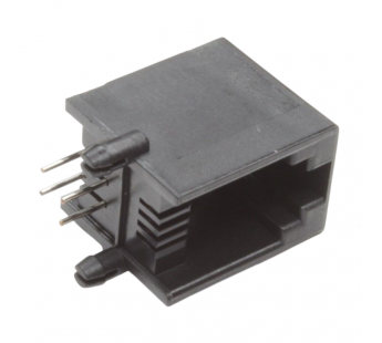 Разъемы сетевые CONNFLY DS1132-S40BPX (RJ-11) Розетка 4P4C наплату#2177322