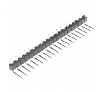 Разъемы штыревые и гнезда CNLIFENG LF612R-2.54-20P-130-R1 [1*20P](Черный) Вилка штыревая на плату угловая 20 конт. шаг 2,54мм#2177532