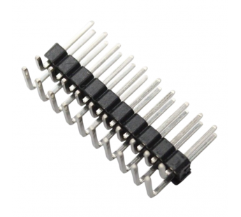 Разъемы штыревые и гнезда CNLIFENG LF612R-2.54-20P-230-R1 [2*10P](Черный) Вилка штыревая на плату угловая 20 конт. шаг 2,54мм#2177530