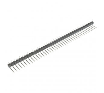Разъемы штыревые и гнезда CNLIFENG LF612R-2.54-40P-130-R1 [1*40P](Черный) Вилка штыревая на плату угловая 40 конт. шаг 2,54мм#2177528