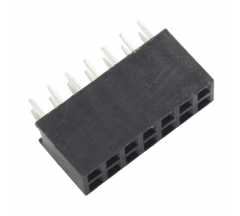 Разъемы штыревые и гнезда CNLIFENG LF613-2.54-14P-230 [2*7P](Черный) Гнездо на плату 14 конт. шаг 2,54мм#2177636