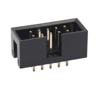 Разъемы штыревые и гнезда CONNFLY DS1013-10S [2*5P] (Черный)Вилка на плату 10 конт. шаг 2,54мм#2177609