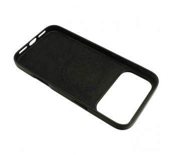 Задняя накладка для iPhone 17 Pro Max (экокожа, поддержка MagSafe),черная (Full Case) (PL-161) PiBlue#2179196