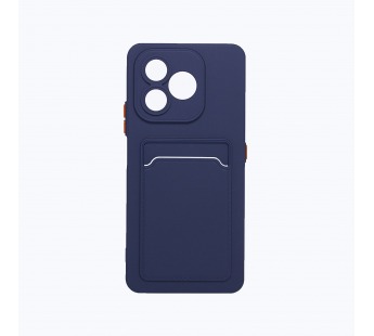 Чехол-накладка - SC337 с картхолдером для "Honor X8d" (dark blue) (243740)#2176159