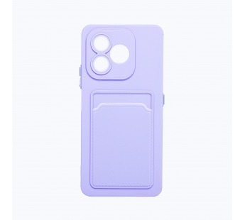 Чехол-накладка - SC337 с картхолдером для "Honor X8d" (light violet) (243741)#2176160