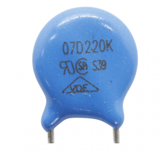 Варисторы NONAME 07D220K Варистор 22В 1,1Дж#2170662