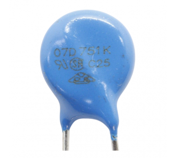 Варисторы NONAME 07D751K Варистор 750В 38Дж#2170704
