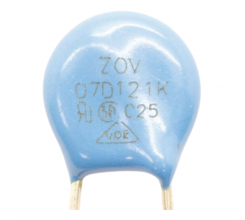 Варисторы ZOV 07D121K Варистор 120В 7,8Дж#2170883