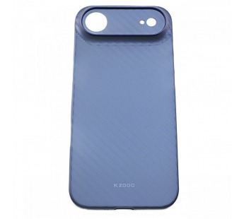 Задняя накладка для iPhone 17 Air (карбон, ультратонкая, с защитойкамеры, защита от отпечатков пальцев), синяя (Air Carbon) (Full Case)KZDOO#2170566