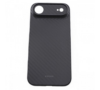 Задняя накладка для iPhone 17 Air (карбон, ультратонкая, с защитойкамеры, защита от отпечатков пальцев), черная (Air Carbon) (Full Case)KZDOO#2170564