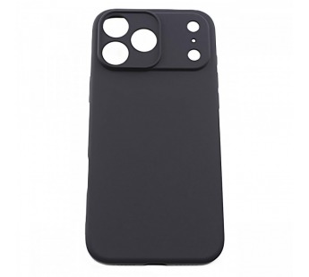 Задняя накладка для iPhone 17 Pro (ультратонкая, защита от отпечатковпальцев, силиконовая, матовая), черная (Q Series) (Full Case) KZDOO#2170558