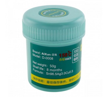 BGA паста Aixun D-0008 158°C (Sn96.5Ag3Cu0.5) (50g)#2179785