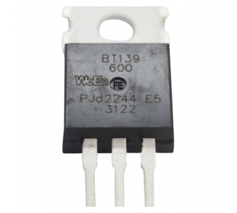 Симисторы WeEn Semiconductors BT139-600 (TO-220AB) Симистор 16А600В#2172487