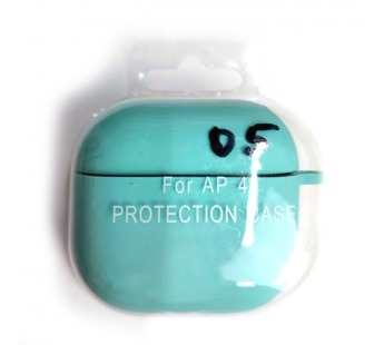 Чехол для наушников AirPods 4 Protection Case с карабином бирюзовый (05)#2173773