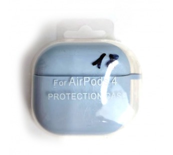 Чехол для наушников AirPods 4 Protection Case с карабином голубой (18)#2173771