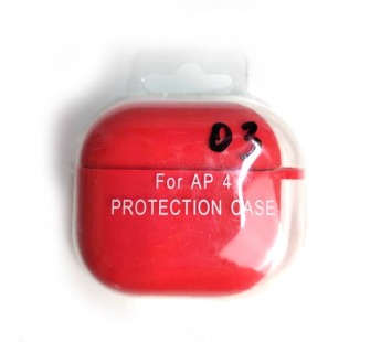 Чехол для наушников AirPods 4 Protection Case с карабином красный (03)#2173767
