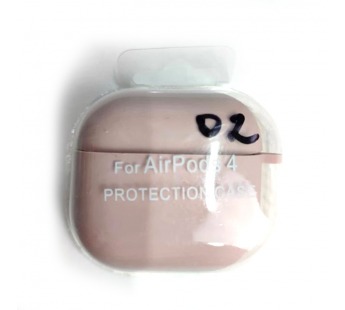 Чехол для наушников AirPods 4 Protection Case с карабином пудра (02)#2173766
