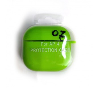 Чехол для наушников AirPods 4 Protection Case с карабином салатовый (07)#2173765