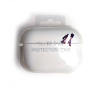 Чехол для наушников AirPods Pro/Pro2 Protection Case с карабином белый (21)#2173759