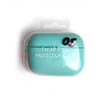 Чехол для наушников AirPods Pro/Pro2 Protection Case с карабином бирюзовый (05)#2173758