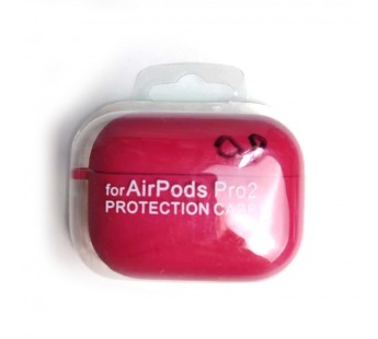 Чехол для наушников AirPods Pro/Pro2 Protection Case с карабином малиновый (08)#2173754