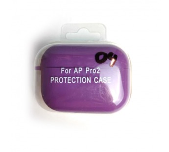 Чехол для наушников AirPods Pro/Pro2 Protection Case с карабином светло-фиолетовый (04)#2173750