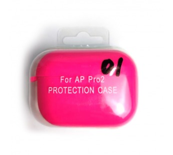 Чехол для наушников AirPods Pro/Pro2 Protection Case с карабином фуксия (01)#2173248