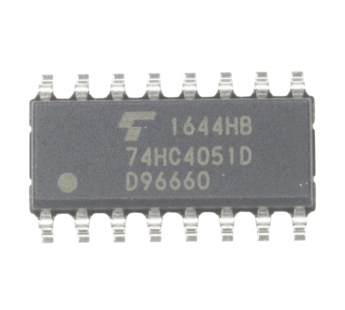 Логические микросхемы TOSHIBA 74HC4051D (SO-16) Аналоговыймультиплексор#2174182