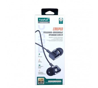 Наушники с микрофоном Faizfull FN26 (черный)#2171513