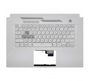Топ-панель для Asus TUF Dash F15 FX516PR белая с подсветкой клавиш#2171603
