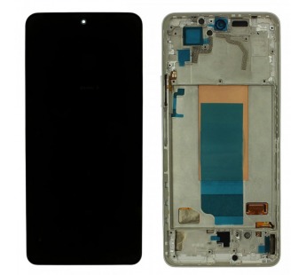 Дисплей для Xiaomi Poco F4 + тачскрин + рамка (серебро), Full ORIG#2173685