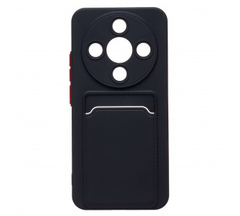 Чехол-накладка - SC337 с картхолдером для "Honor X70 Pro Max" (black) (245942)#2175536