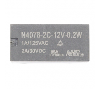 Реле электромагнитные FORWARD N4078-2C-12V-0.2W Реле 12В DPDT125В 1А [JRC-19F-2C-12VDC-0.2]#2173127