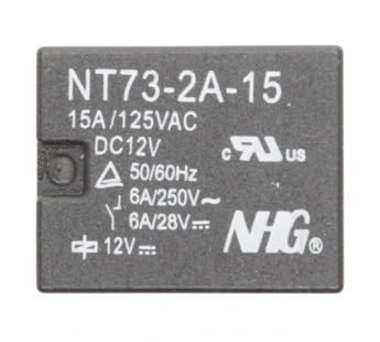 Реле электромагнитные FORWARD NT73-2-A-15-DC12V (JQC-3F) Реле12В SPST-NO 250В 6А#2173119