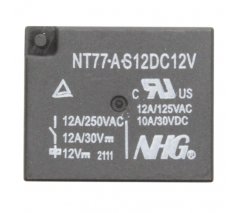 Реле электромагнитные FORWARD NT77-A-S-12-DC12V Реле 12ВSPST-NO 250В 12А#2173099
