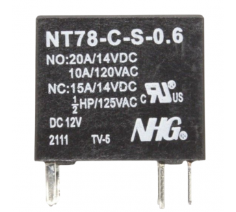 Реле электромагнитные FORWARD NT78-C-S-DC12V-0.6 Реле 12В SPDT14В 20А#2173090