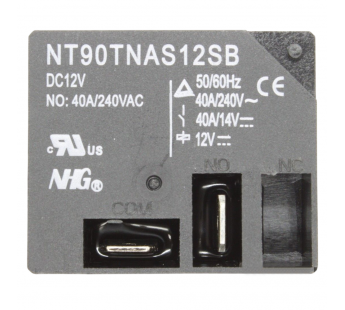 Реле электромагнитные FORWARD NT90T-N-A-S-DC12V-S-B-0.9 Реле 12ВSPST-NO 240В 40А#2173129