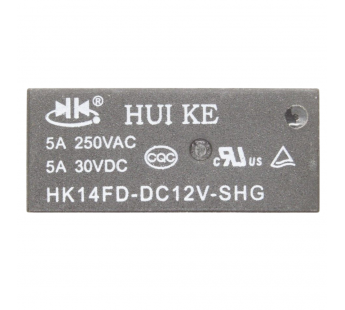 Реле электромагнитные HKE HK14FD-DC12V-SHG HKE Реле 12В SPDT250В 5А#2173136