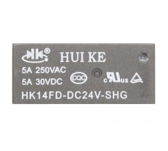 Реле электромагнитные HKE HK14FD-DC24V-SHG HKE Реле 24В SPDT250В 5А#2173141