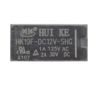 Реле электромагнитные HKE HK19F-DC12V-SHG Реле 12В SPDT 125В 1А#2173150