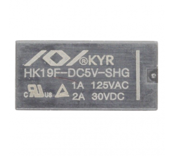 Реле электромагнитные HKE HK19F-DC5V-SHG Реле 5В SPDT 125В 1А#2173152