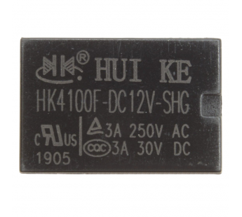 Реле электромагнитные HKE HK4100F-DC12V-SHG Реле 12В SPDT#2173171
