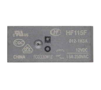 Реле электромагнитные HONGFA HF115F/012-1HS3 Реле 12В SPST-NO250В 16А (AgCdO) шаг 5мм#2173363