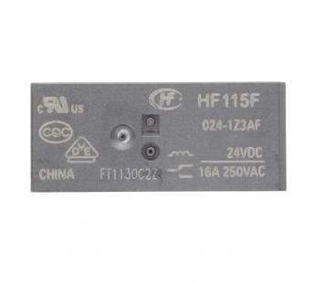 Реле электромагнитные HONGFA HF115F/024-1ZS3 Реле 24В SPDT 250В16А (AgCdO) шаг 5мм#2173354