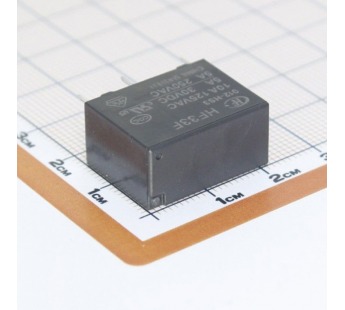 Реле электромагнитные HONGFA HF33F/012-HS3 Реле 12В SPST-NO250В 5А (AgNi)#2173364