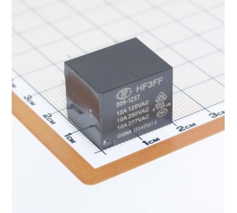 Реле электромагнитные HONGFA HF3FF/009-1ZST Реле 9В SPDT 277В10А (AgSnO)#2173387