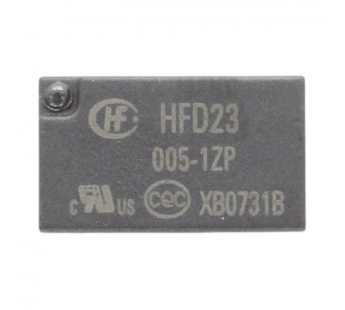 Реле электромагнитные HONGFA HFD23/005-1ZS Реле 5В SPDT 125В0,5А (AgNi+Au) сигнальное [G5V-1 DC5]#2173025