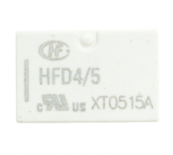 Реле электромагнитные HONGFA HFD4/5 Реле 5В DPDT 125В 0,5А(AgNi+Au) сигнальное#2172975